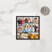 Maak Je Eigen 8 Foto Collage Notitiekaartje (Voorkant / Achterkant in situ)
