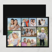 Maak Je Eigen 8 Foto Collage Notitiekaartje (Voorkant / Achterkant)