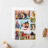 Maak Je Eigen 8 Foto Collage Notitiekaartje (Voorkant / Achterkant in situ)