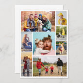 Maak Je Eigen 8 Foto Collage Notitiekaartje (Voorkant / Achterkant)