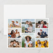 Maak Je Eigen 8 Foto Collage Notitiekaartje (Voorkant / Achterkant)
