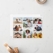 Maak Je Eigen 8 Foto Collage Notitiekaartje (Voorkant / Achterkant in situ)