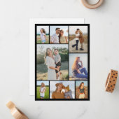 Maak Je Eigen 8 Foto Collage Notitiekaartje (Voorkant / Achterkant in situ)