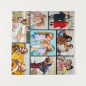 Maak Je Eigen 8 Foto Collage Wandkleed (Voorkant (horizontaal))