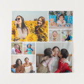 Maak Je Eigen 8 Foto Collage Wandkleed (Voorkant)