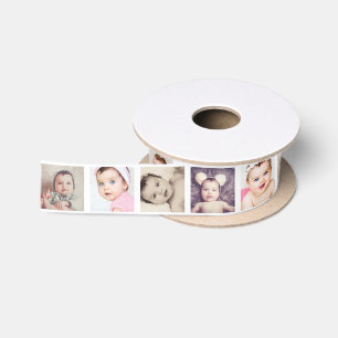 Maak je eigen 8 foto gepersonaliseerd satijnen lint