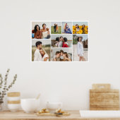 Maak Je Eigen 8 Foto Poster (Keuken)