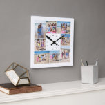 Maak je eigen 8 fotocollage gepersonaliseerd vierkante klok<br><div class="desc">Maak uw eigen 8 Fotocollage Gepersonaliseerde vierkante wandklok van Ricaso - deze foto Gepersonaliseerde klok is gemakkelijk aan te passen .. gemakkelijk om foto's toe te voegen - stuur als een uniek gemaakt door u gepersonaliseerde tijdstuk cadeau of creëer het voor jezelf - een geweldig oprecht stuk vol geweldige herinneringen...</div>