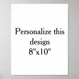 maak je eigen 8"x10" Portret geen Poster