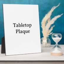 Maak je eigen 8"x10" tafelplaque met voetstuk