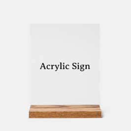 Maak Je Eigen 8" x 10" Houten Blok Acryl Bord