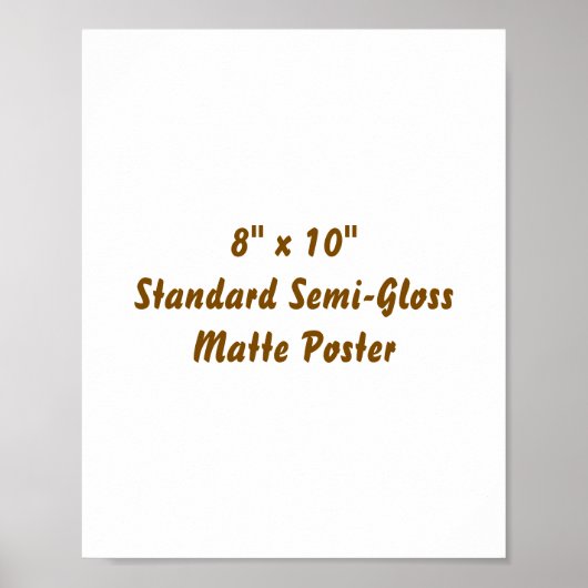 Maak je eigen 8" x 10" matte poster (Voorkant)