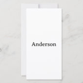 Maak je eigen 8" x 4" vlak formaat bedankkaart (Voorkant)