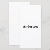 Maak je eigen 8" x 4" vlak formaat bedankkaart (Voorkant / Achterkant)