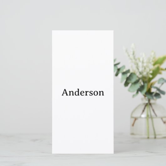 Maak je eigen 8" x 4" vlak formaat bedankkaart (Staand voorkant)