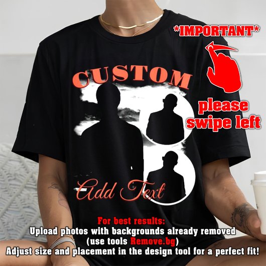 MAAK JE EIGEN 90s Bootleg Idee T-shirt