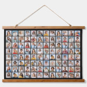 Maak Je Eigen 96 Foto Collage Hangend Wandkleed (Voorkant)