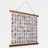 Maak je eigen 96 foto collage hangend wandkleed (Gebogen)