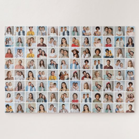 Maak Je Eigen 96 Foto Collage Legpuzzel (Horizontaal)