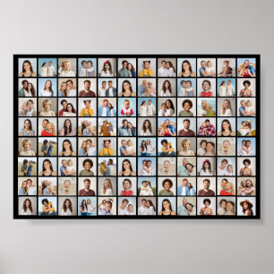 Maak Je Eigen 96 Foto Collage Poster