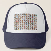 Maak je eigen 96 foto collage trucker pet (Voorkant)