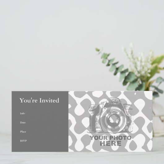 Maak je eigen 9,25"x4" uitnodiging horizontaal 9 (Staand voorkant)