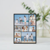 Maak Je Eigen 9 Foto Collage Briefkaart (Staand voorkant)