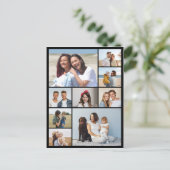 Maak Je Eigen 9 Foto Collage Briefkaart (Staand voorkant)