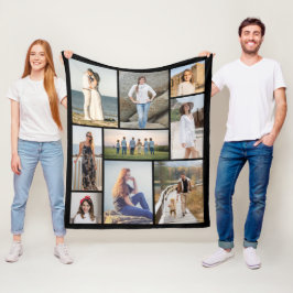 Maak Je Eigen 9 Foto Collage Fleece Deken