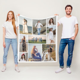Maak Je Eigen 9 Foto Collage Fleece Deken