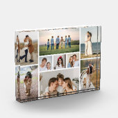 Maak Je Eigen 9 Foto Collage Foto Blok (Links)