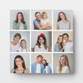 Maak Je Eigen 9 Foto Collage Fotoplaat (Voorkant)