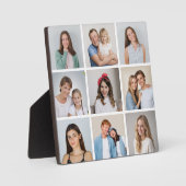 Maak Je Eigen 9 Foto Collage Fotoplaat (Voorkant)