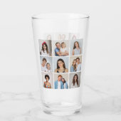 Maak Je Eigen 9 Foto Collage Glas (Achterkant)