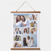 Maak Je Eigen 9 Foto Collage Hangend Wandkleed (Voorkant)