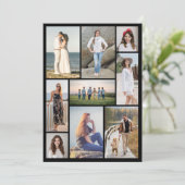 Maak Je Eigen 9 Foto Collage Kaart (Staand voorkant)