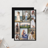Maak Je Eigen 9 Foto Collage Kaart (Voorkant / Achterkant in situ)