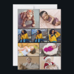 Maak je eigen 9 foto collage kaart<br><div class="desc">Pas uw fotografie aan. U kunt dit aangepaste product maken voor speciale gelegenheden zoals huwelijken,  verjaardagen,  Kerstmis,  feestdagen,  herdenkingen,  afstuderen,  jubilea en meer. Het kan ook worden gegeven als een cadeau aan je beste vriend,  goede vriend,  familie en verwanten.</div>