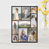 Maak Je Eigen 9 Foto Collage Kaart (Gele Bloem)
