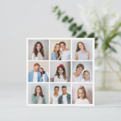 Maak Je Eigen 9 Foto Collage Kaart (Staand voorkant)