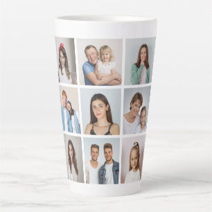 Maak Je Eigen 9 Foto Collage Latte Mok