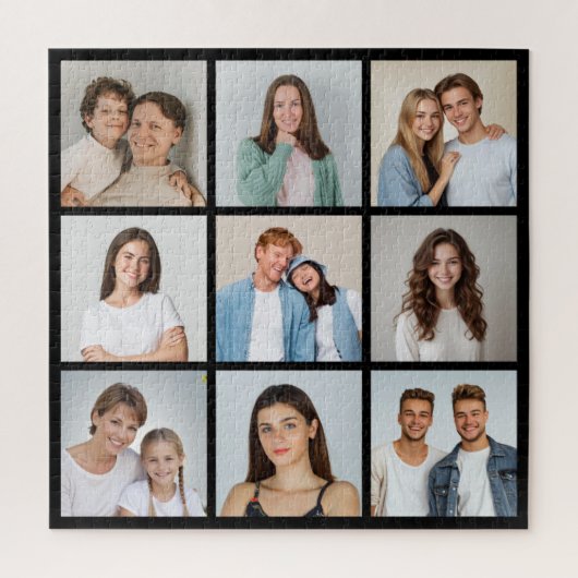 Maak Je Eigen 9 Foto Collage Legpuzzel (Verticaal)