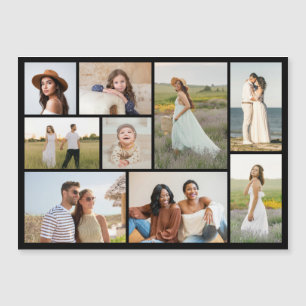 Maak Je Eigen 9 Foto Collage Magnetische Kaart