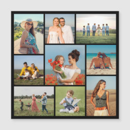 Maak Je Eigen 9 Foto Collage Magnetische Kaart
