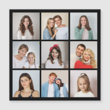 Maak Je Eigen 9 Foto Collage Magnetische Kaart