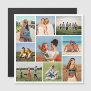 Maak Je Eigen 9 Foto Collage Magnetische Kaart