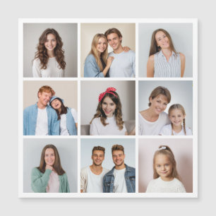 Maak Je Eigen 9 Foto Collage Magnetische Kaart