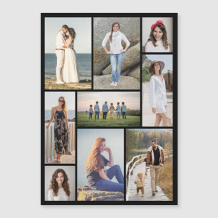 Maak Je Eigen 9 Foto Collage Magnetische Kaart