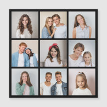 Maak Je Eigen 9 Foto Collage Magnetische Kaart
