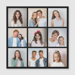 Maak Je Eigen 9 Foto Collage Magnetische Kaart